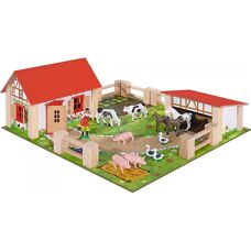 Eichhorn Holzspielzeug Bauernhof - Kinderspielset