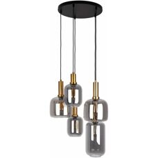NÄVE Fumo Pendelleuchte - 3-flammig, Schwarz, 150cm
