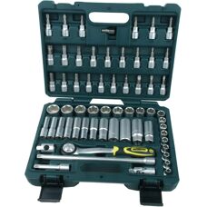 Set di attrezzi Mannesmann da 61 pezzi - Chiavi e bussole