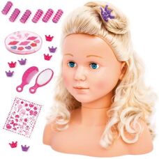 Bayer 90005AB Haarstylingskop - Blond, 27cm, Kinderspel