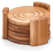 ZELLER Zestaw bambusowych podkładek - 7 sztuk