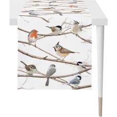 APELT Winterwelt Vogel Tischläufer - Weihnachten