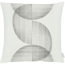 APELT 5702 Dekokissen - Geometrisches Kreis Jacquard