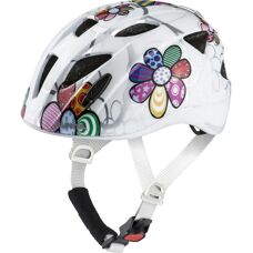 Alpina Sports Kids White Flower Lightweight Bicycle Helmet