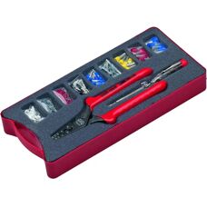 NWS 143-BIS Crimp-Set - Zangen, Hülsen, Phasentester