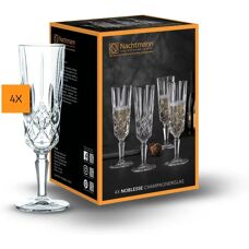 Nachtmann Noblesse Crystal Champagne Flutes - Set of 4