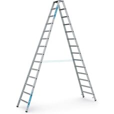 Échelle en aluminium Zarges - 2 x 14 marches - 3,95 m - Publicité