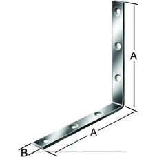 Vormann Winkel verzinkt - 40 x 20 mm - Starke Stahlwinkel