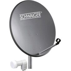 Schwaiger Satellietsysteem - 60cm Schotel Twin-LNB - Grijs