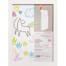 Walther Design Explorer White A4 Picture Frame - Art Glass