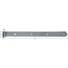 Alberts 318178 Stainless Steel Drawer Slide - Rounded Ends