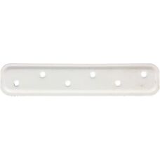 Alberts Wall Connector Plates - 180x40mm, White, Pack of 20