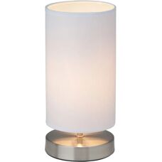 Brilliant Clarie Vit Bordslampa - Sängbordslampa