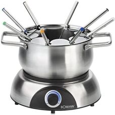 Bomann FD 2248 - Edelstahl - Elektrisches Fondue-Set