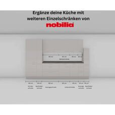 nobilia - Cascada - Weiß Front - Weiß Korpus - Unterschrank