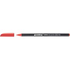 Edding 1200 Marcador de Fieltro Rojo - Punta Fina - 1mm
