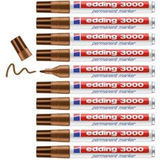 Edding 3000 Pinnset - 10 stk Ockergul - Permanent