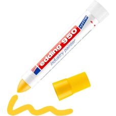 Marqueur Industriel Edding 950 - Jaune, 10 mm, Durable - Publicité
