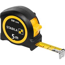Stabila BM 100 Tape Measure - Impact-Resistant Compact Design