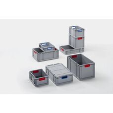 Conteneur de stockage robuste - 20,7L - Poignée rouge