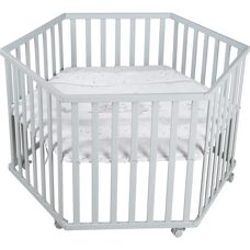 Roba Lekplats - Sexkantig, taupe, säker, från födsel