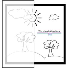 WECKBRODT Florenz Gardine - Blumenstickerei, 600cm x 175cm