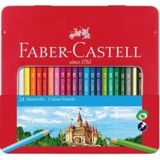 Faber-Castell 115824 Barevné tužky - Vícebarevné - 24 ks