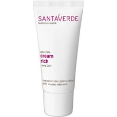 Santaverde Aloe Vera Rijke Creme zonder Parfum - 30 ml