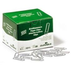DURABLE 121125 Clips para papel, 32 mm, galvanizado