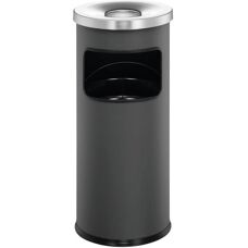 Durable 3332 Metal Charcoal - Ashtray Bin 17L Grey
