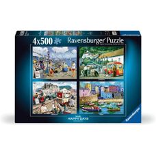 Ravensburger Happy Days No 8 Jigsaw Puzzle - Holidays 4 x 500 Pieces