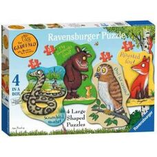 Ravensburger Gruffalo Puzzle - 4 Shaped Puzzles for Kids