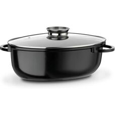 GSW Model 410588 Aluminium Induction Roaster - 10L - Black