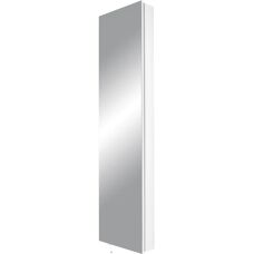 Germania 1189 Schuhschrank - 50x195x14 cm, Weiß, Spiegeltür