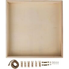 Cornice in Legno Rayher - 32x32cm - Finitura Naturale