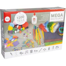 Rayher Mega-Bastelbox - 1200 Teile - Buntes Bastelset