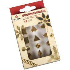 Rayher Stamp Set - Various Shapes for Pyrography & Stamping