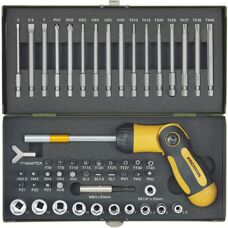 Proxxon 23 104 Set Ratchet screwdriver - Set of screwdriver and bits