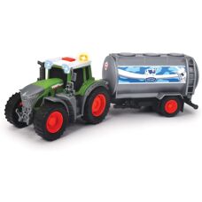 Tracteur Fendt avec remorque à lait - 26cm, Lumière & Son