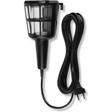 REV Tragbares Baustellenlicht - E27, 60W, 5m Kabel - Schwarz