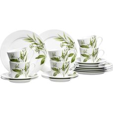 Servizio caffè in porcellana Evora verde di RITZENHOFF & BREKER - Per 6 persone
