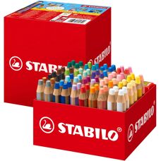 STABILO Maxi Buntstifte - Farben, Wasser, Wachs - 76 Stück