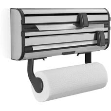 Portarrollos de papel Leifheit 25793 de pared acero inoxidable negro - Portarrollo de papel