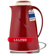 Helios Wave Thermo Carafe - Red - 1500ml - Dishwasher Safe