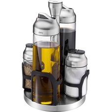 GEFU - Kippo 33734 - Zilver - Specerijen- en olie-set