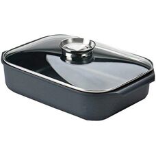 KRÜGER Delta Aluguss Aromabräter - Schwarz - 34,5x24x9cm