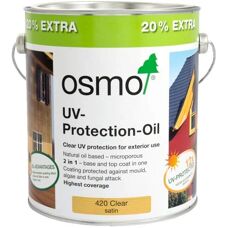 Osmo Clear Satin UV Protection Oil 420 - Outdoor Wood Finish