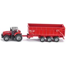 Trattore Massey Ferguson con Trailer - Giocattolo Agricolo