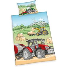 BABY BEST Traktor - Baby Bettwäsche - Baumwolle, Wendbar