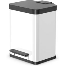 Hailo Poubelle rectangulaire en acier 18L - Poubelle